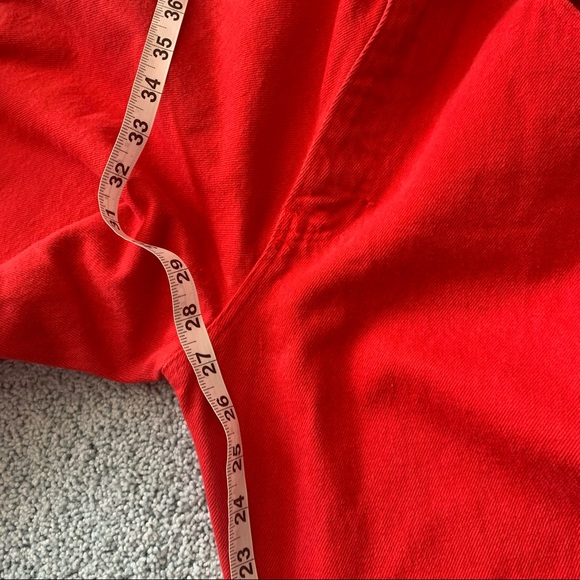 Vintage 80s red hot jeans - Picture 3 of 6